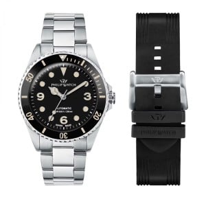 Herrenuhr Philip Watch R8223216008 Schwarz Silberfarben