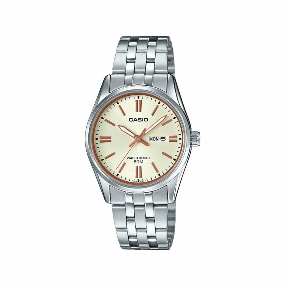Ladies' Watch Casio LADY DAY & DATE - CHAMPAGNE (Ø 30 mm)