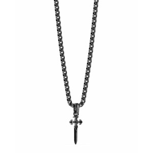 Men's Necklace Guess JUMN04024JWBKT-U Cross