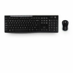 Clavier et souris sans fil Logitech 920-004513 Noir Espagnol Qwerty QWERTY