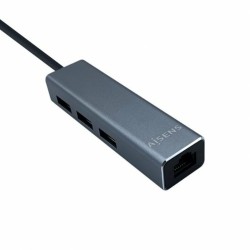 USB Hub Aisens A106-0401 Grey (1 Unit)