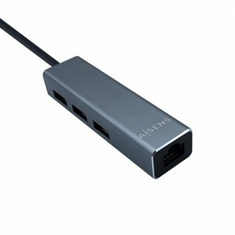 Hub USB Aisens A106-0401 Grau (1 Stück)