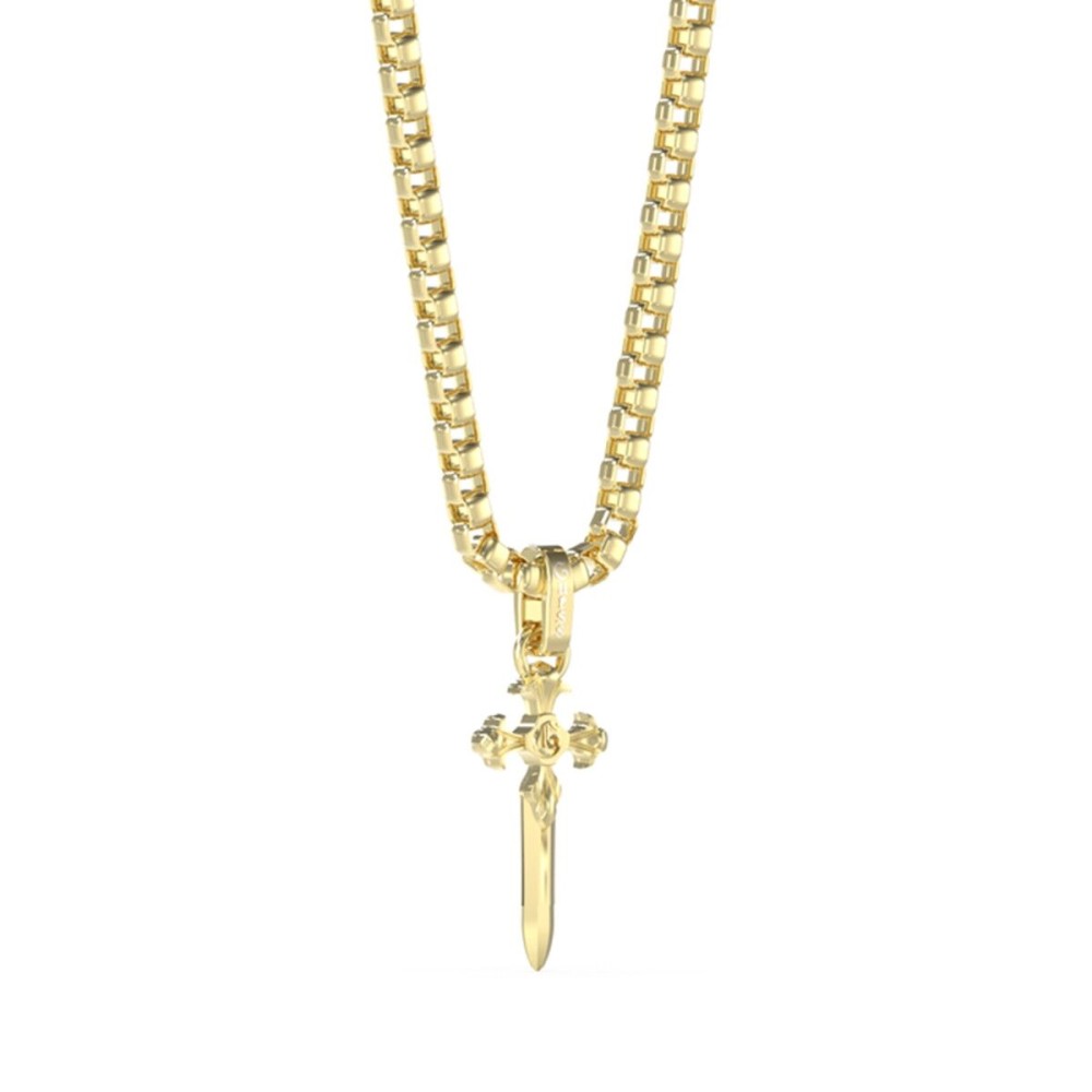 Men's Necklace Guess JUMN04024JWYGT-U Cross