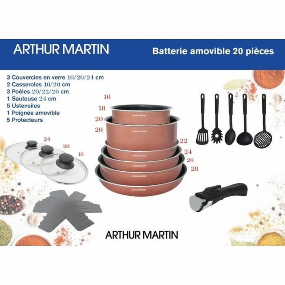 Topfset Arthur Martin 20 Stücke