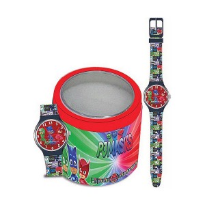 Uhr für Kleinkinder PJ Masks PJ MASKS (SUPERPIGIAMINI) – TIN BOX (Ø 33 mm)