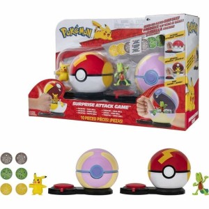 Playset Pokémon Poke Ball surprise attack Pikachu vs Arcko 6 Pièces