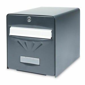 Briefkasten Burg-Wachter Grau Edelstahl Verzinkter Stahl 36,5 x 28 x 31 cm