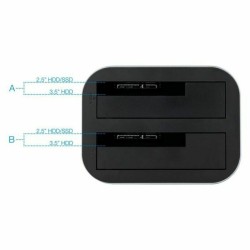 Dual-Dockstation TooQ TQDS-805G 2.5"-3.5" HDD/SSD SATA USB 3.0