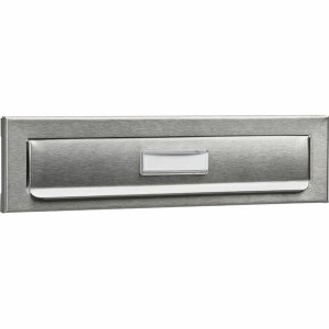 Briefkastenplatten Burg-Wachter Silberfarben Edelstahl