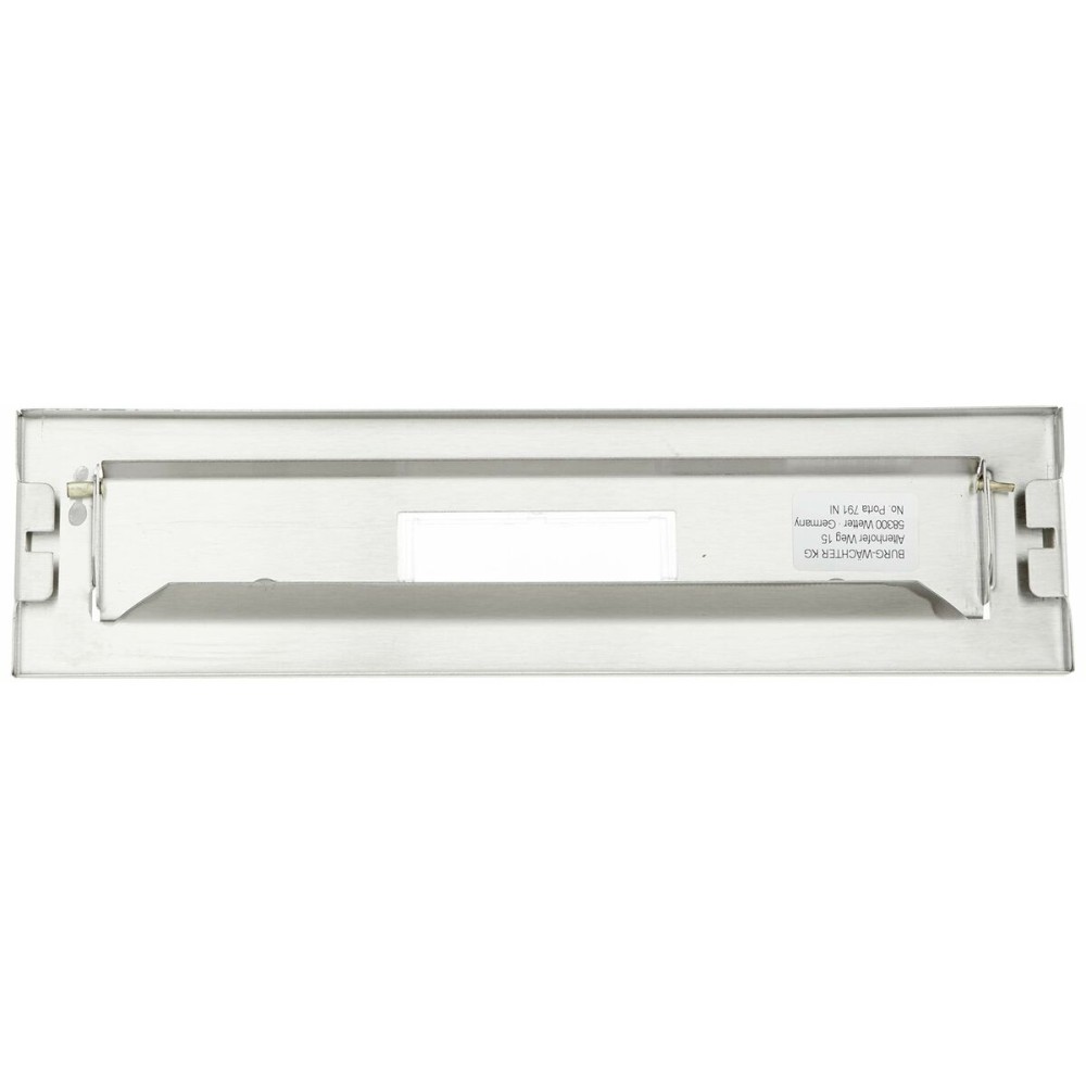 Plaques de boîtes aux lettres Burg-Wachter Argenté Acier inoxydable