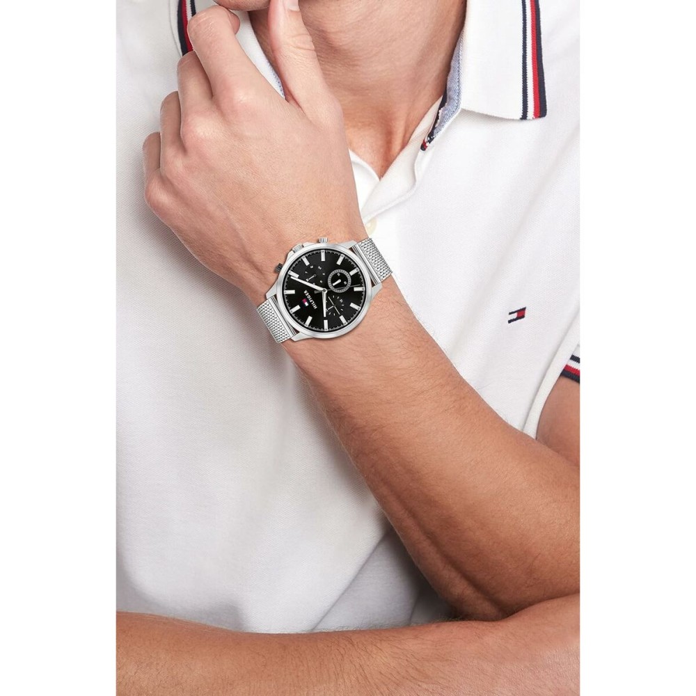 Montre Homme Tommy Hilfiger RYDER Noir Argenté