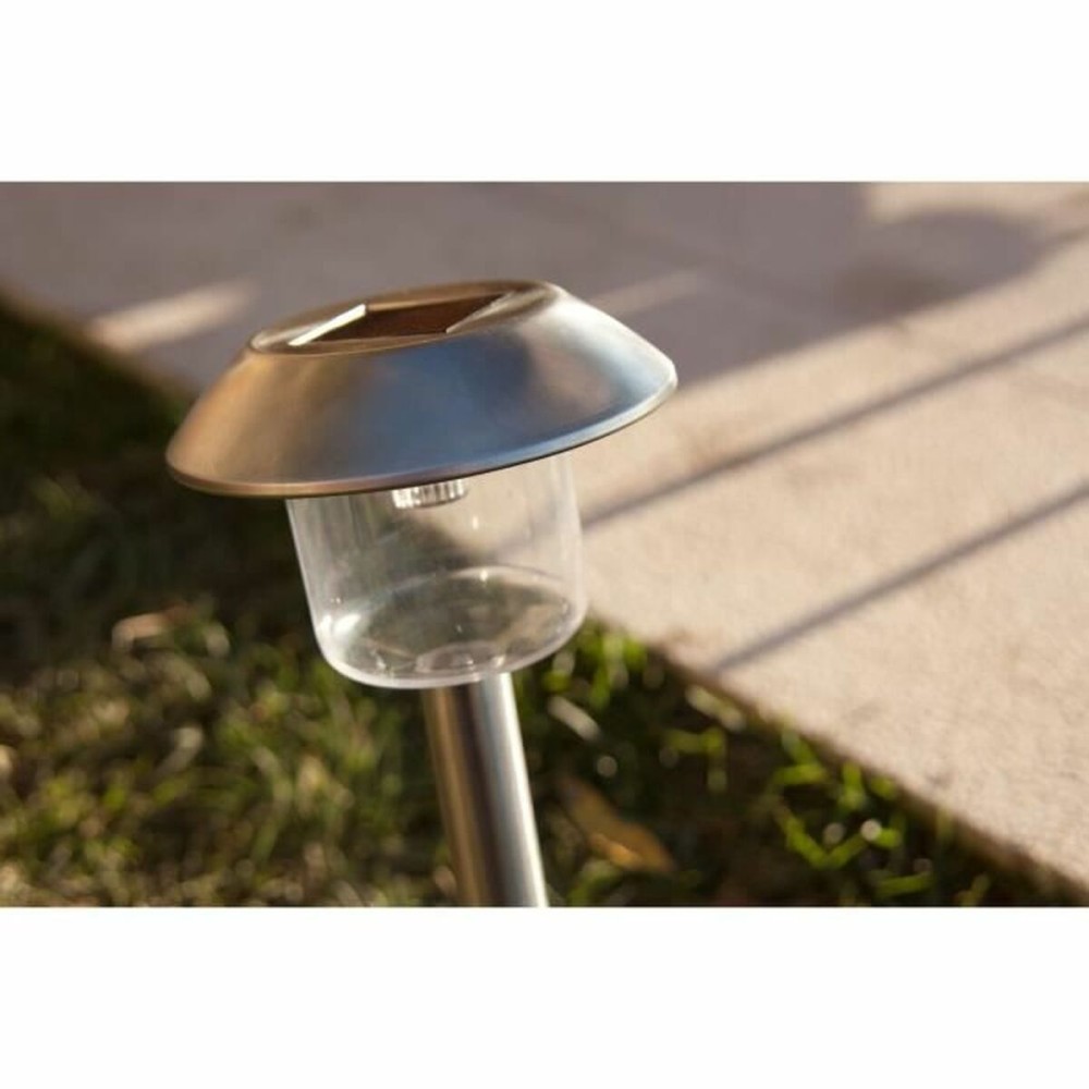 Solarlampe Lumisky Alesia LED Silberfarben Edelstahl Kaltweiß (8 Stück)