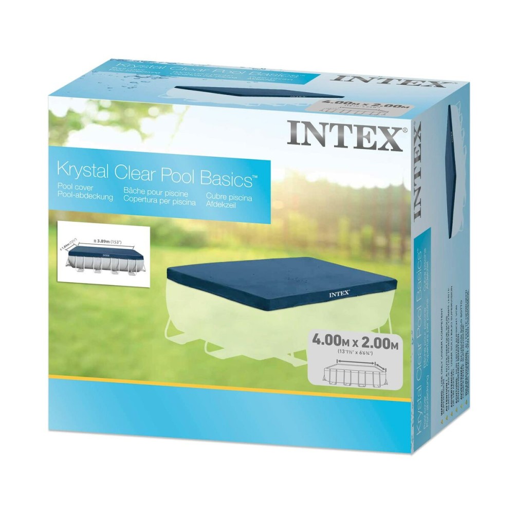 Bâches de piscine Intex 28037 4 x 2 m Bleu Blue marine