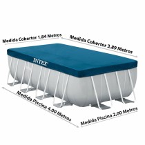 Bâches de piscine Intex 28037 4 x 2 m Bleu Blue marine