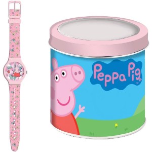 Infant's Watch Peppa Pig PEPPA PIG - TIN BOX Ø 33 mm