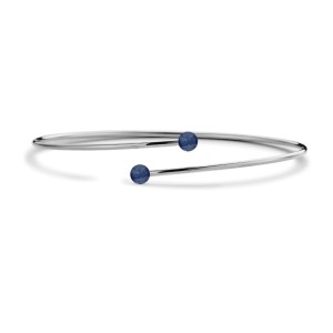 Damenarmreif CO88 Collection 8CB-90865 Silberfarben Blau
