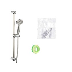 Set de douche Berilo 168 Blanc Argenté Métal