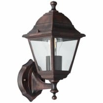 Lanterne pour Jardin Brilliant Nissie Orange Noir oxydé 60 W E27 Extérieur
