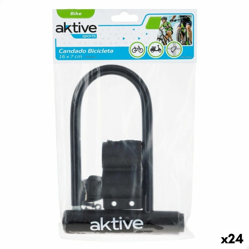 Tastensperre Aktive Schwarz 19,5 x 12,5 x 2,8 cm 24 Stück