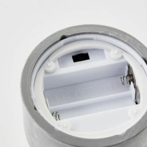 LED Kerze Brilliant Grau Metall 3 Stück