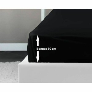 Bettlaken Lovely Home Schwarz Doppelbett 160 x 200 cm