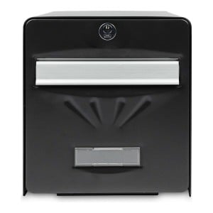 Boîte aux lettres Burg-Wachter Noir Acier inoxydable Verre acier galvanisé 28 x 36,5 x 31 cm