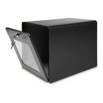 Boîte aux lettres Burg-Wachter Noir Acier inoxydable Verre acier galvanisé 28 x 36,5 x 31 cm