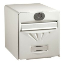 Boîte aux lettres Burg-Wachter Blanc Acier inoxydable Verre acier galvanisé 36,5 x 28 x 31 cm