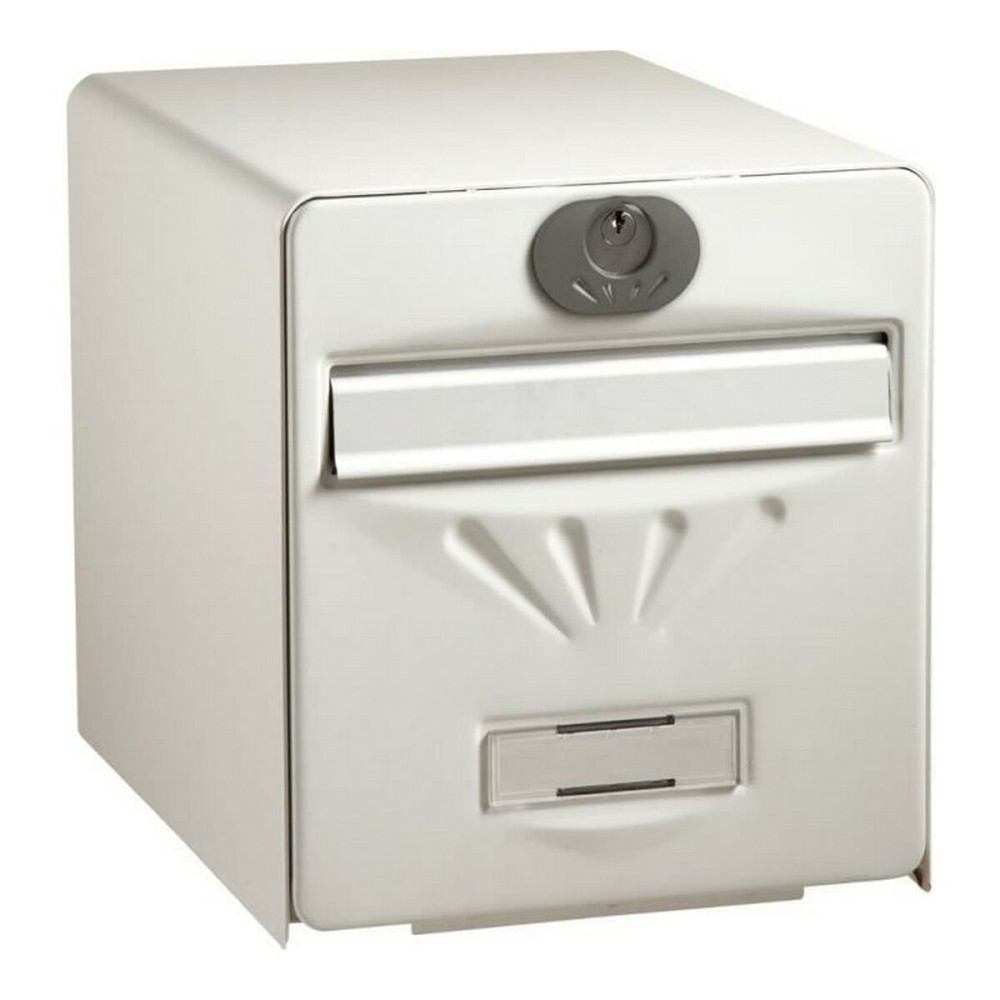 Boîte aux lettres Burg-Wachter Blanc Acier inoxydable Verre acier galvanisé 36,5 x 28 x 31 cm