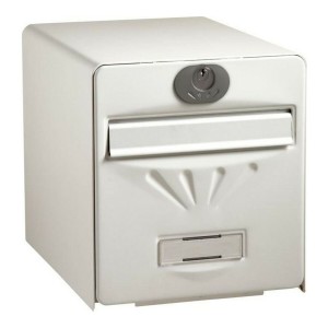 Boîte aux lettres Burg-Wachter Blanc Acier inoxydable Verre acier galvanisé 36,5 x 28 x 31 cm