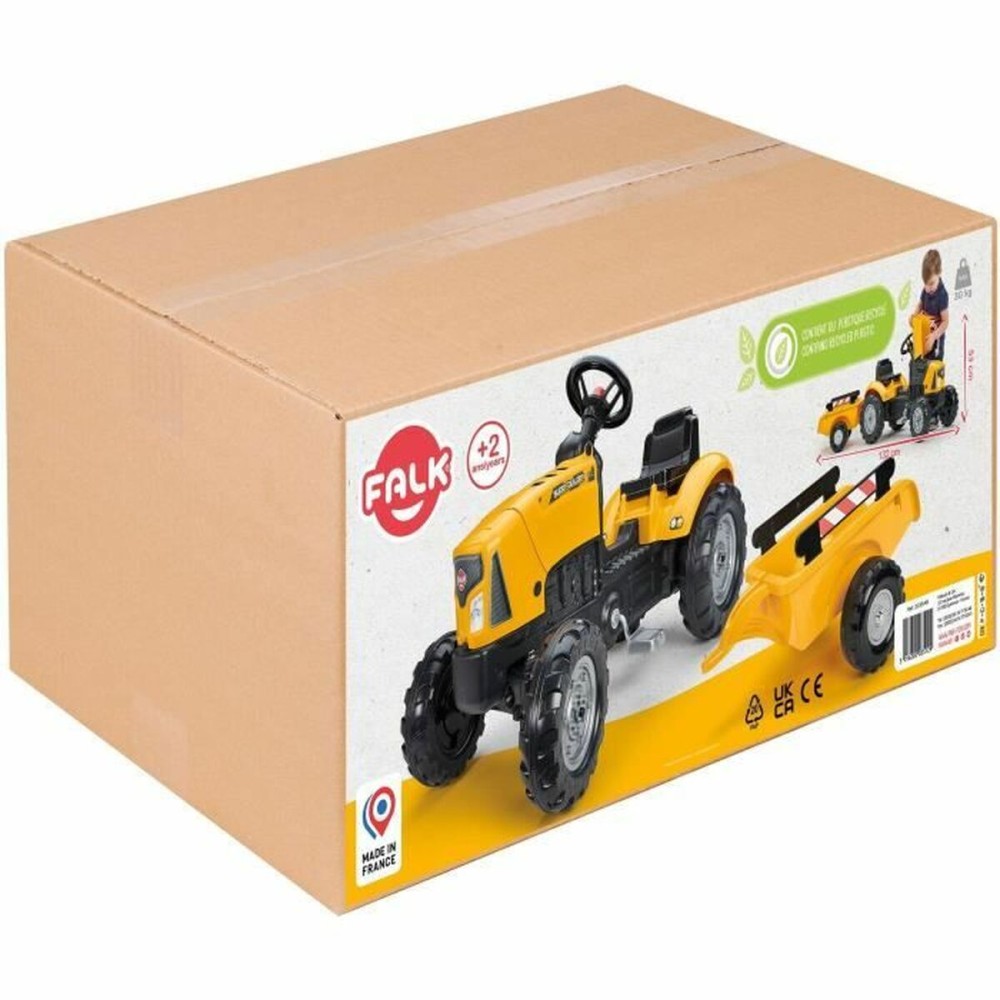 Traktor mit Pedalen Falk Gelb