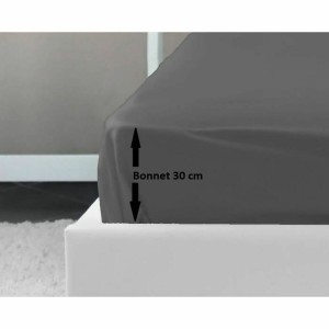Spannbetttuch Lovely Home Grau Dunkelgrau 180 x 200 180 x 200 cm