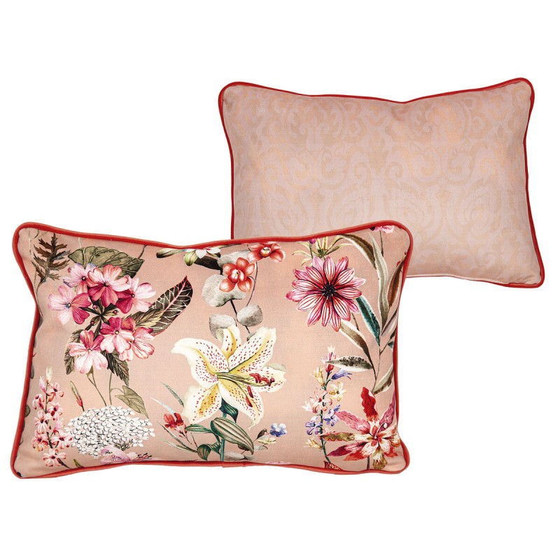 Coussin Romimex Rose Réversible 30 x 45 x 12 cm