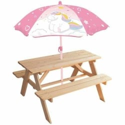 Table de pique-nique Fun House    53 x 95 x 75 cm Parasol Licorne