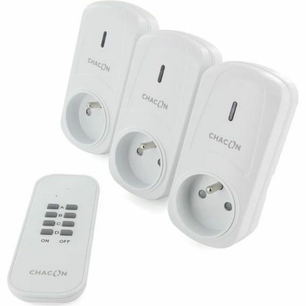 Socket set with remote control Chacon (3 Units)