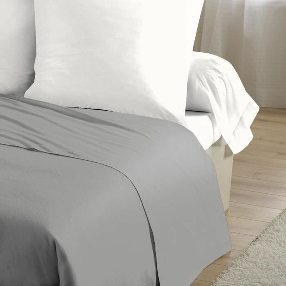 Jeu de draps HOME LINGE PASSION Flat sheet Gris Lit simple 180 x 290 cm