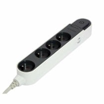 Rallonge 4 prises Schuko avec interrupteur Chacon 