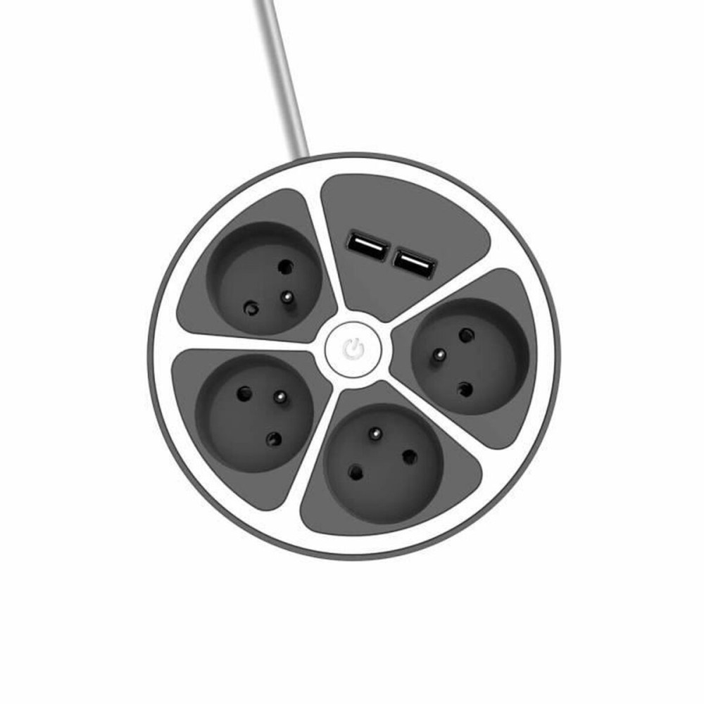 4-socket plugboard with power switch Chacon 