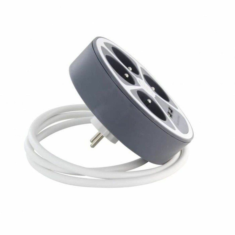 4-socket plugboard with power switch Chacon 