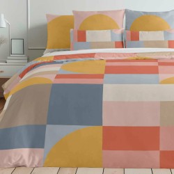 Housse de Couette Decolores Weimar Multicouleur 175 Fils 200 x 200 cm