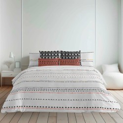 Housse de Couette Decolores Kiel Multicouleur 175 Fils 140 x 200 cm