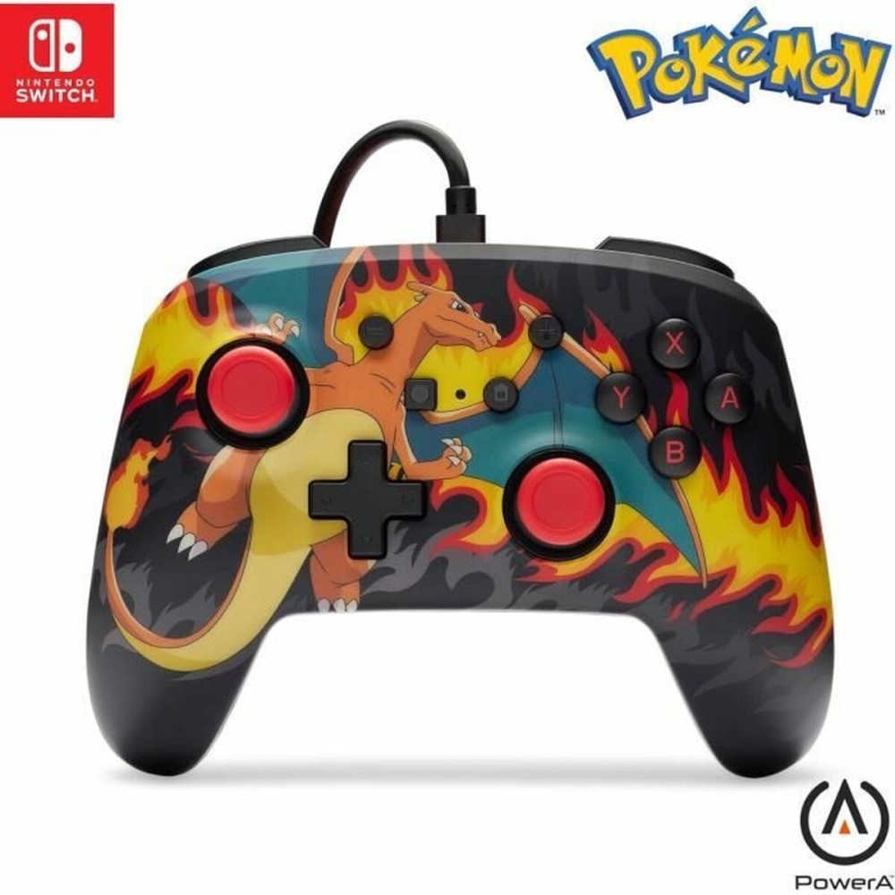 Contrôle des jeux Powera Charizad Firestorm Jaune Nintendo Switch