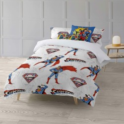 Housse de Couette Superman Man of Steel Multicouleur 175 Fils 220 x 220 cm