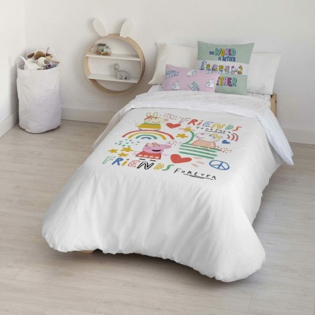 Nordic cover Peppa Pig Together Multicolour 175 Threads 155 x 220 cm