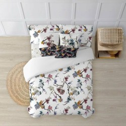 Housse de Couette Decolores Sendai Multicouleur 175 Fils 140 x 200 cm