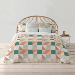 Housse de Couette Decolores Chloe 4 Multicouleur 175 Fils 200 x 200 cm