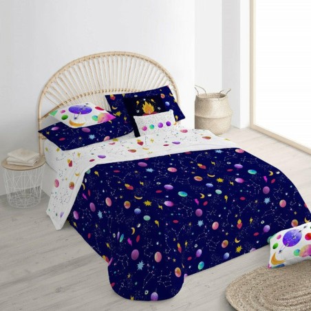 Nordic cover Decolores Cosmos Multicolour 175 Threads 260 x 240 cm