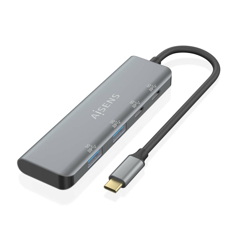 Hub USB Aisens A109-0763 Grau (1 Stück)