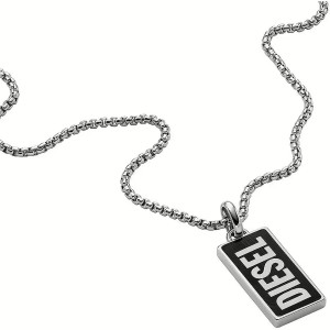 Men's Pendant Diesel DX1515040 Silver Black