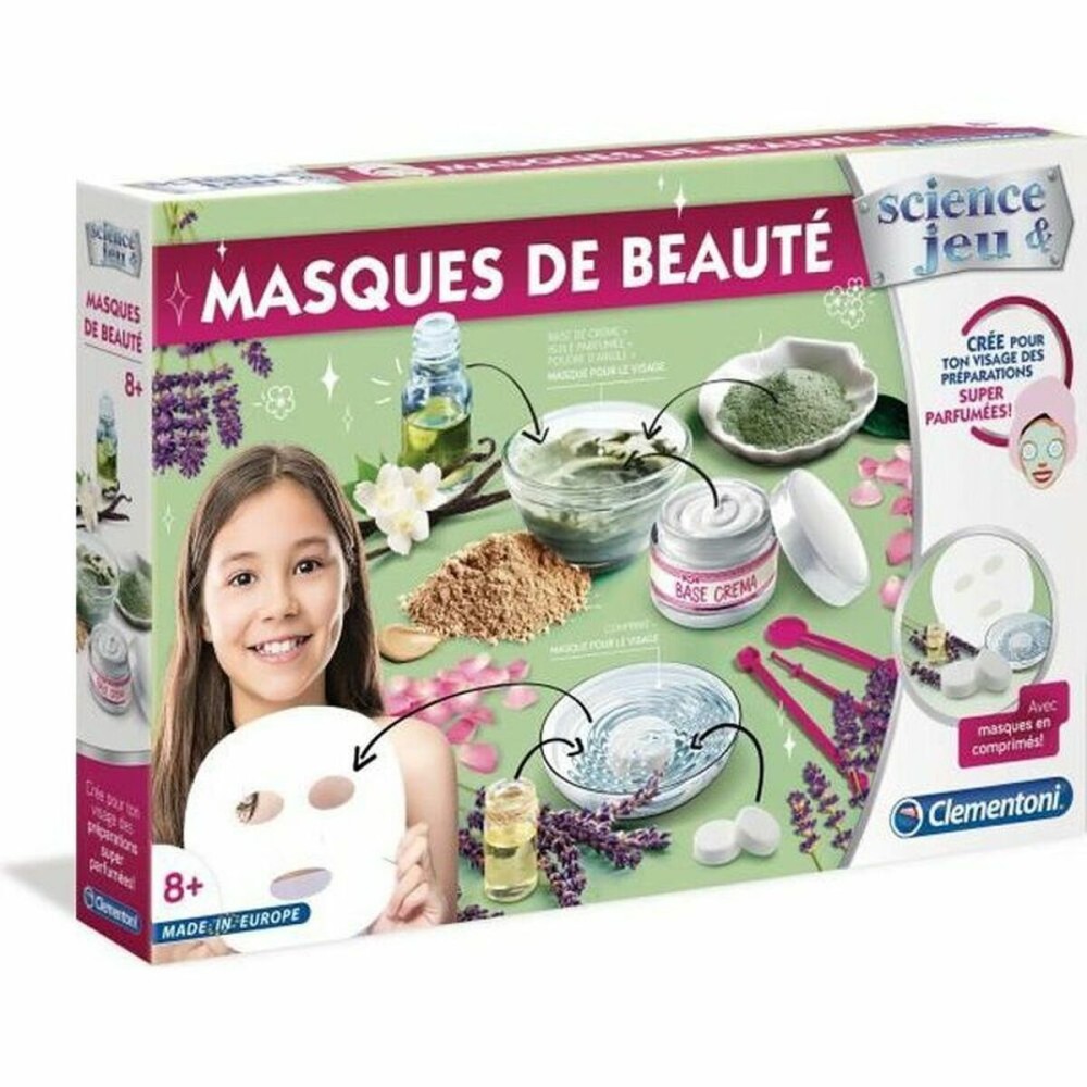 Children's Make-up Set Clementoni Science & Jeu Beauty masks (FR) Multicolour